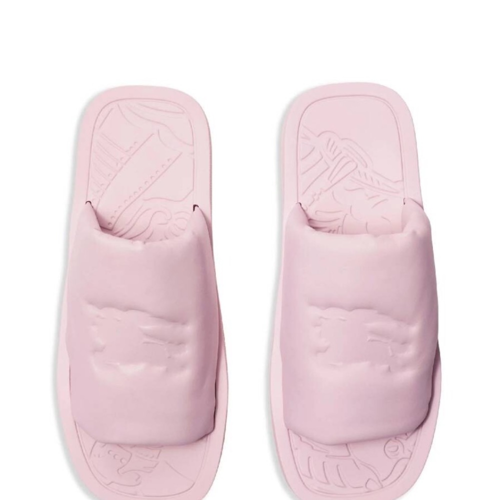 New in box Burberry Pink Slide Sandals Sz 9